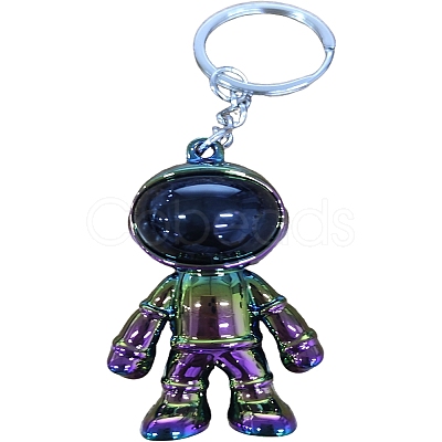 Plastic Astronaut Keychains KEYC-WH0024-02M-1