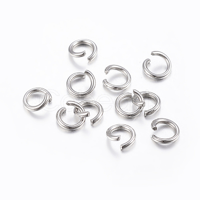 Tarnish Resistant 304 Stainless Steel Open Jump Rings STAS-H437-5.5x1mm-1