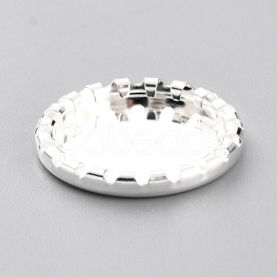 304 Stainless Steel Cabochon Settings STAS-Y001-08S-1