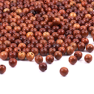 Natural Scentedros Wood Beads WOOD-TA0001-34-1