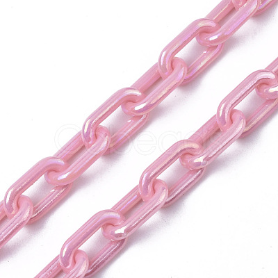 Acrylic Opaque Cable Chains X-PACR-N009-002G-1