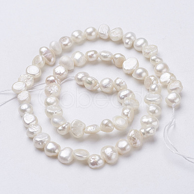 Natural Cultured Freshwater Pearl Beads Strands PEAR-P002-54-1