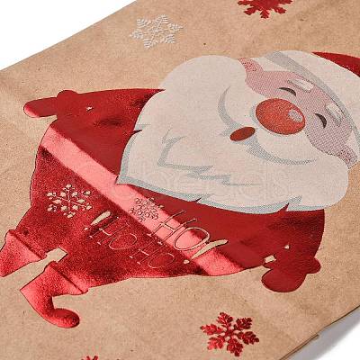 Christmas Theme Hot Stamping Rectangle Paper Bags CARB-F011-02F-1