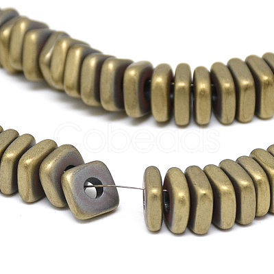 Electroplate Non-magnetic Synthetic Hematite Beads Strands G-Q486-90A-1