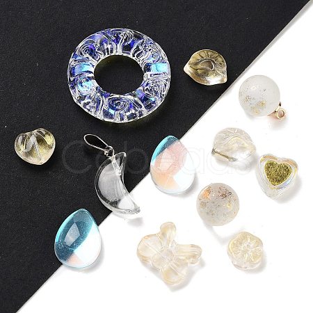 Mixed Styles & Shapes Glass Cabochons/Pendants/Links/Beads GLAA-MSMC006-01G-1