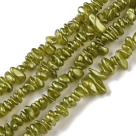 Electroplate Glass Beads Strands GLAA-P062-B09-1