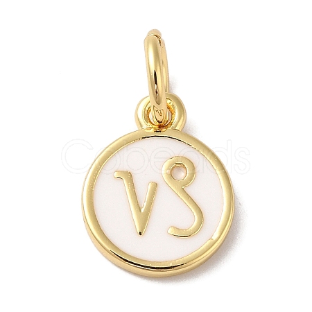 Real 18K Gold Plated Brass Enamel Charms KK-L216-001G-G02-1