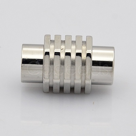 Column with Hexagon 304 Stainless Steel Magnetic Clasps STAS-N014-13-5mm-1