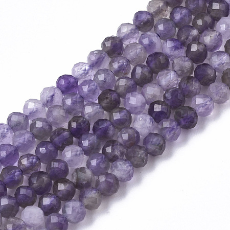 Natural Amethyst Beads Strands G-R465-03B-1