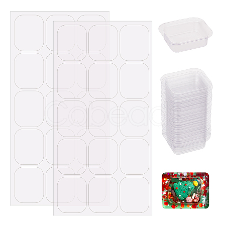 Olycraft 30Pcs Transparent Blister Packaging Inner Tray CON-OC0001-52-1