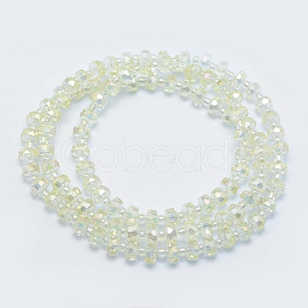 Electroplate Glass Beads Strands EGLA-G026-FR01-1
