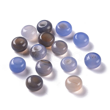 Natural Grey Agate Beads G-M379-03-1
