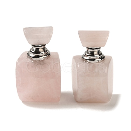 Natural Rose Quartz Dropper Perfume Bottles DJEW-H010-02P-02-1