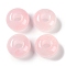 Two Tone Resin European Beads, Large Hole Beads, Rondelle, Pink, 13.5x8mm, Hole: 5mm