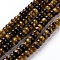 Natural Tiger Eye Beads Strands, Rondelle, 6.5x4mm, Hole: 1mm, about 101pcs/strand, 15.1 inch(38.5cm)