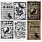 PVC Stamps, for DIY Scrapbooking, Photo Album Decorative, Cards Making, Stamp Sheets, Film Frame, Raven, 21x14.8x0.3cm