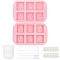 DIY Soap Silicone Mold Kits, with Constellations Pattern Food Grade Silicone Molds, Plastic Round Stirring Rod & Transfer Pipettes, Latex Finger Cots and 100ml Silicone Measuring Cup, Mixed Color, 250x160x18mm, 2pcs