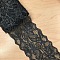 Elastic Lace Trim, Lace Ribbon For Sewing Decoration, Dark Gray, 80mm