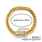 Luxurious Classic Brass Clear Cubic Zirconia Curb Bracelets for Women, Golden, 7-1/2 inch(19cm)