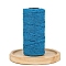 2-Ply Round Cotton Cord, for DIY Craft, Deep Sky Blue, 2mm, about 164.04 Yards(150m)/Roll