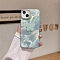 Butterfly Pattern Silicone Mobile Phone Cover, Fit for iphone 14 Pro, Turquoise, 14.7x7.15x0.8cm