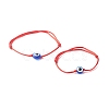 Adjustable Nylon Thread Cord Bracelets Set for Mom & Daughter BJEW-JB06527-1