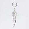 Woven Net/Web with Feather Alloy Keychain KEYC-JKC00125-3