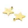 Ion Plating(IP) 316L Surgical Stainless Steel Charms STAS-D029-03G-2