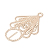 Brass Etched Metal Embellishments Pendants KK-Z058-06KCG-2