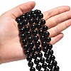 Synthetic Black Stone Beads Strands GSR10mmC044-5