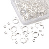 Pandahall Brass Huggie Hoop Earring Findings & Open Jump Rings KK-TA0007-84B-S-5