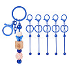 Spritewelry 5Pcs Alloy and Brass Bar Beadable Keychain for Jewelry Making DIY Crafts DIY-SW0001-15A-1