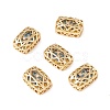 Eco-friendly Brass Micro Pave Cubic Zirconia Multi-strand Links KK-D076-02A-G-2