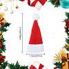 Mini Cloth Christmas Hat AJEW-WH0001-70-2