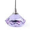 Diamond Shape Glass Name Card Holder DJEW-F009-A04-2