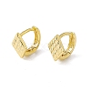 Brass Rhombus Thick Hoop Earrings for Women KK-A172-36G-2
