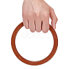 Wooden Flat Round Shape Purse Handle AJEW-PH0001-26-3