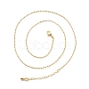 Brass Ball Chains Necklace for Women NJEW-P265-13G-3