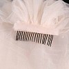 Long Mesh Tulle Bridal Veils with Combs HULI-PW0002-023A-01-1