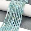 Natural Flower Amazonite Beads Strands G-L587-B06-01-2