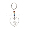 Heart with Wing/Cross/Tree of Life/Butterfly Alloy Pendant Keychain KEYC-JKC00626-3