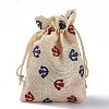 Burlap Packing Pouches Drawstring Bags ABAG-L016-A10-3