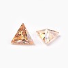 Cubic Zirconia Pointed Back Cabochons ZIRC-WH0001-A03-2