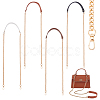 WADORN 4Pcs 4 Colors Imitation Leather Crossbody Long Purse Straps FIND-WR0009-03G-1