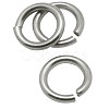 Original Color Closed but Unsoldered 304 Stainless Steel Jump Rings X-STAS-H015-1