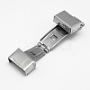 Rectangle 201 Stainless Steel Watch Band Clasps STAS-F067-05-3