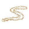 Ion Plating(IP) 304 Stainless Steel Figaro Chain Necklaces NJEW-O124-03G-2