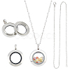 Unicraftale DIY Memory Locket Pendant Necklace Making Kit DIY-UN0003-51-1