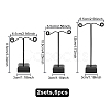 Acrylic Earring Display Stand Sets EDIS-WH0005-12-2