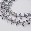 Electroplate Glass Beads Strands EGLA-G002-FR03-1